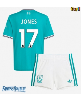Liverpool Curtis Jones #17 Echipament de Fotbal Replică 2025-26 Copii Treilea (+ Șorturi)